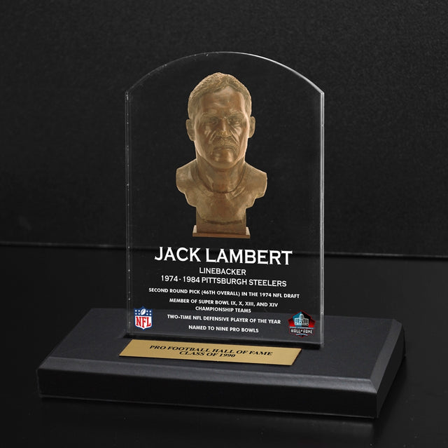 Jack Lambert Bust Plaque