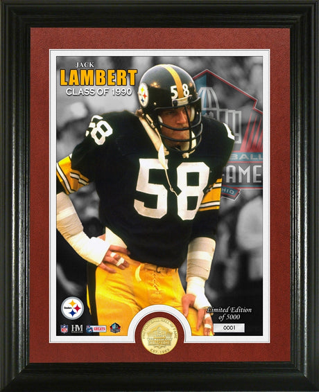 Jack Lambert 1990 Hall of Fame Bronze Coin Photo Mint