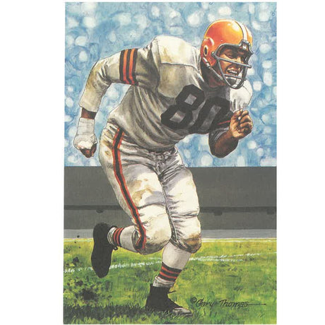 Len Ford Goal Line Art Proof Card