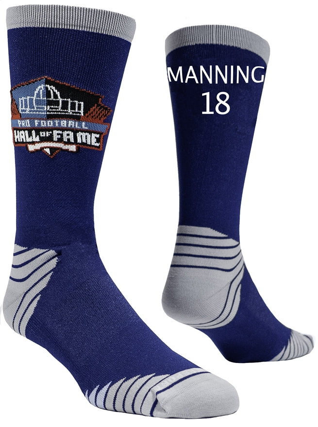 Colts Peyton Manning Gold Jacket Game Day Socks – Pro Football Hall of Fame