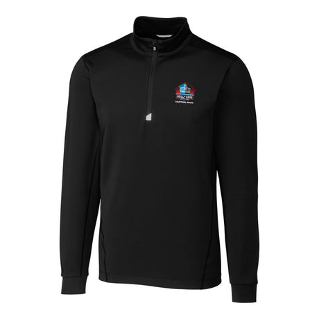 Hall of Fame Cutter & Buck Traverse 1/2 Zip Pullover - Black