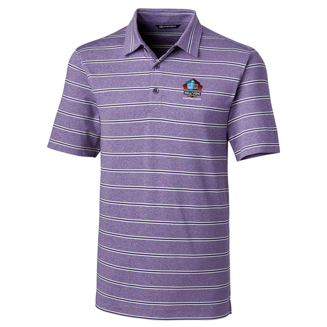 Hall of Fame Cutter & Buck Forge Heather Stripe Polo - Majestic