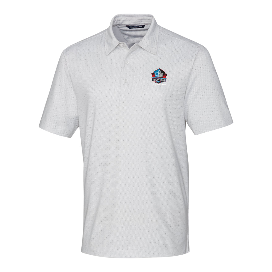 Hall of Fame Cutter & Buck Pike Dot Polo - White