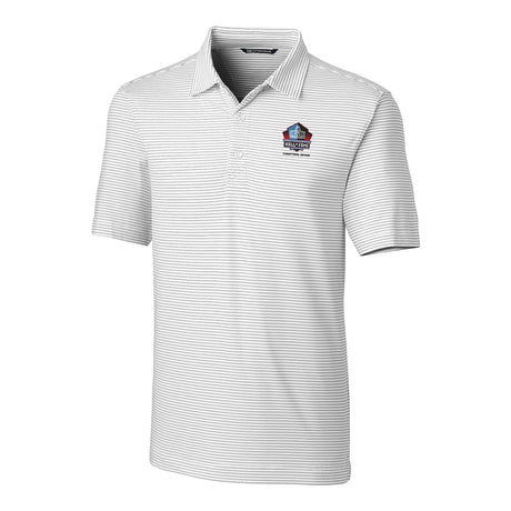 Hall of Fame Cutter & Buck Forge Stripe Polo - White
