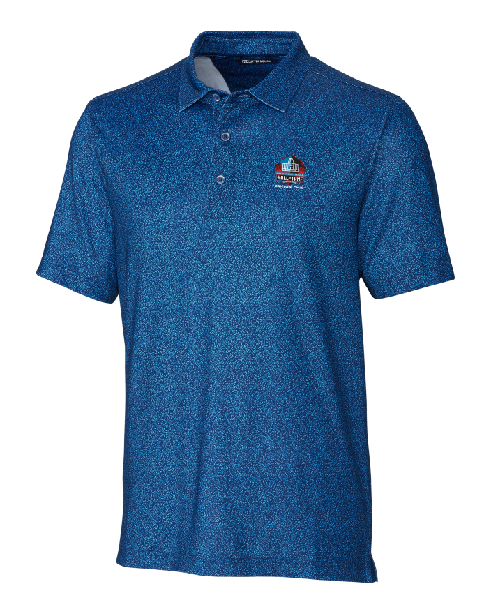 Hall of Fame Cutter & Buck Pike Micro Floral Polo - Blue