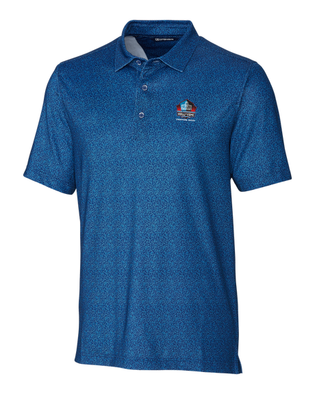 Hall of Fame Cutter & Buck Pike Micro Floral Polo - Blue