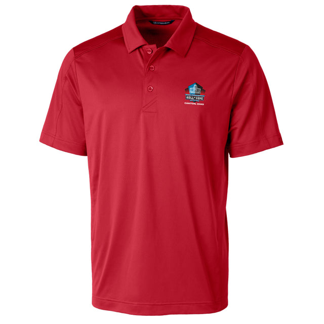 Hall of Fame Cutter & Buck Prospect Textured Stretch Polo - Red