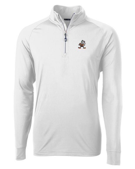Browns Adapt Eco Knit Recycled 1/4 Zip Pullover Throwback Logo Jacket