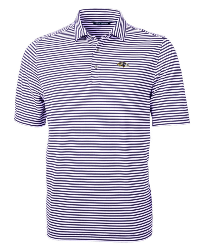 Ravens Virtue Eco Pique Stripe Recycled Polo