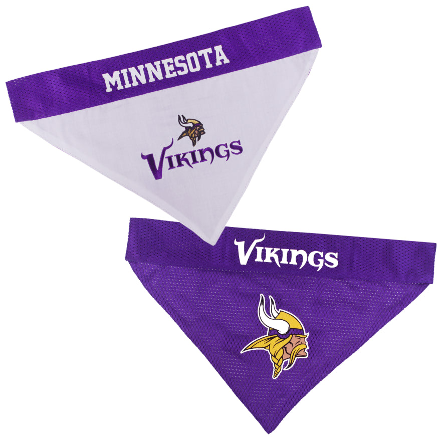 Vikings Pets First Reversible Dog Bandana