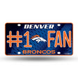 Broncos License Plate