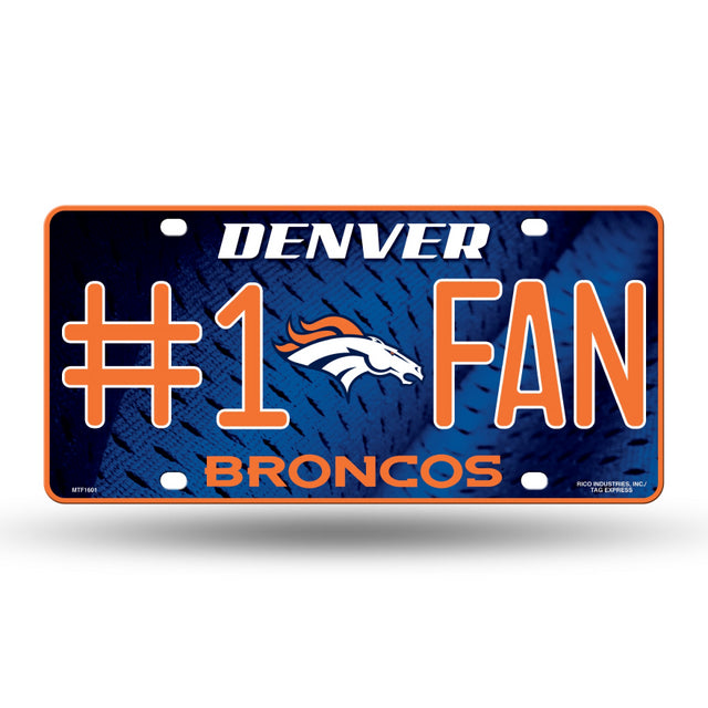 Broncos License Plate