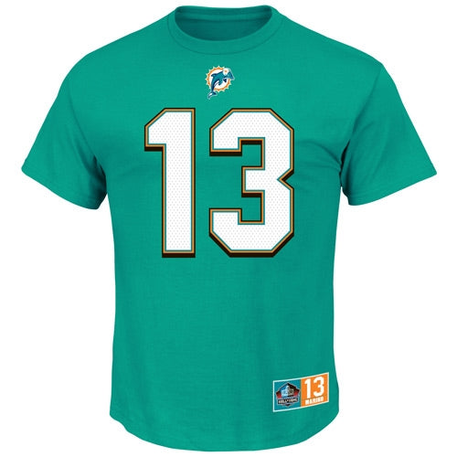 Dan Marino Miami Dolphins Hall of Fame Name and Number T-Shirt