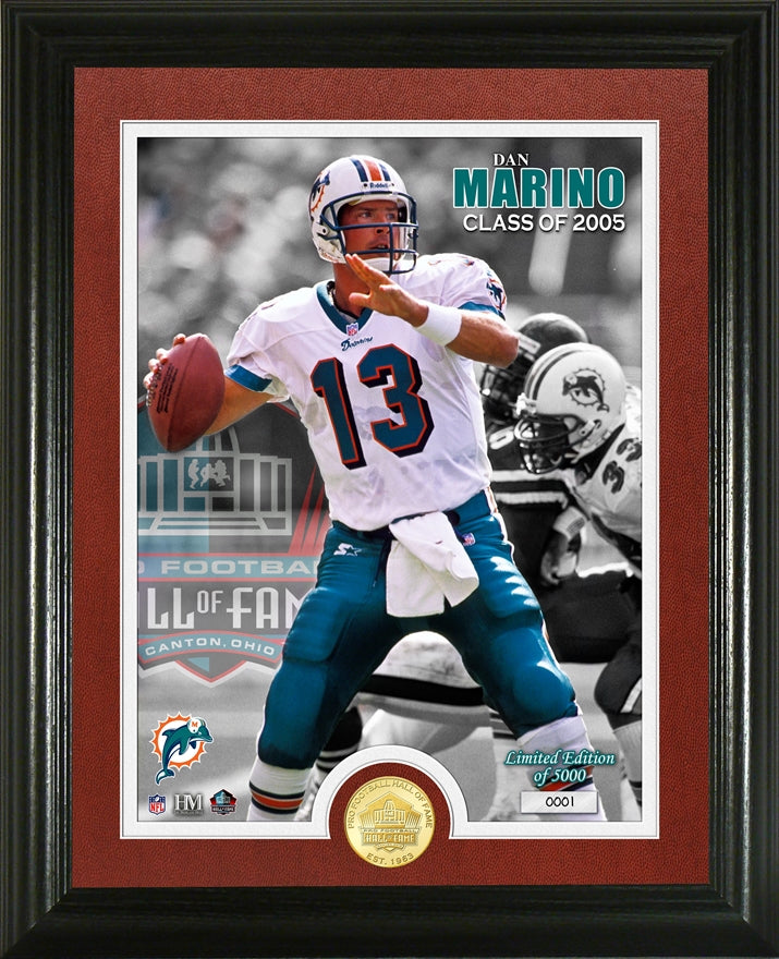 Dan Marino 2005 Hall of Fame Bronze Coin Photo Mint