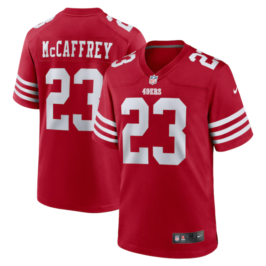 49ers Christian McCaffrey Men's Nike Game Jersey