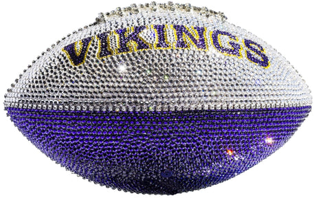 Vikings Swarovski Crystal Full Size Football
