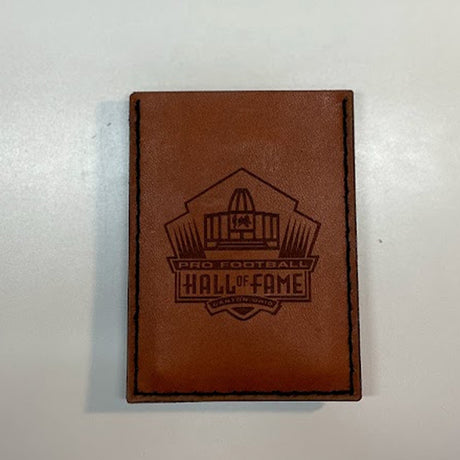 Hall of Fame Logo Leather Money Clip