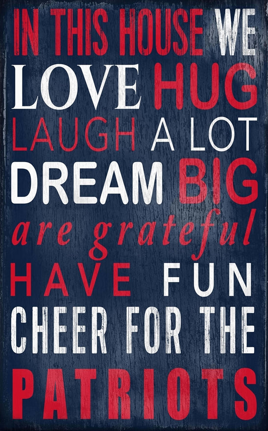 Patriots In This House Sign