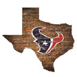 Texans Distressed State Sign With Team Logo