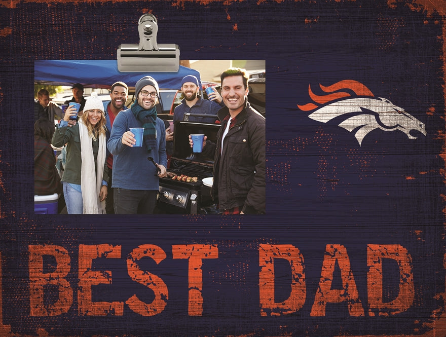 Broncos Best Dad Clip Frame