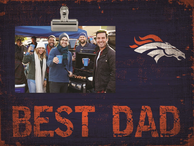 Broncos Best Dad Clip Frame