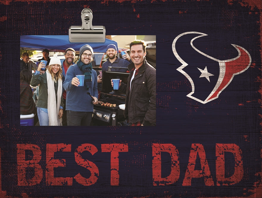 Texans Best Dad Clip Frame