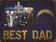 Chargers Best Dad Clip Frame