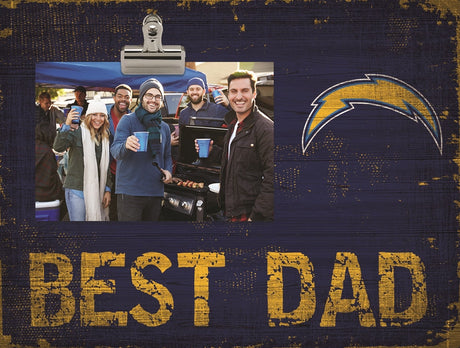 Chargers Best Dad Clip Frame