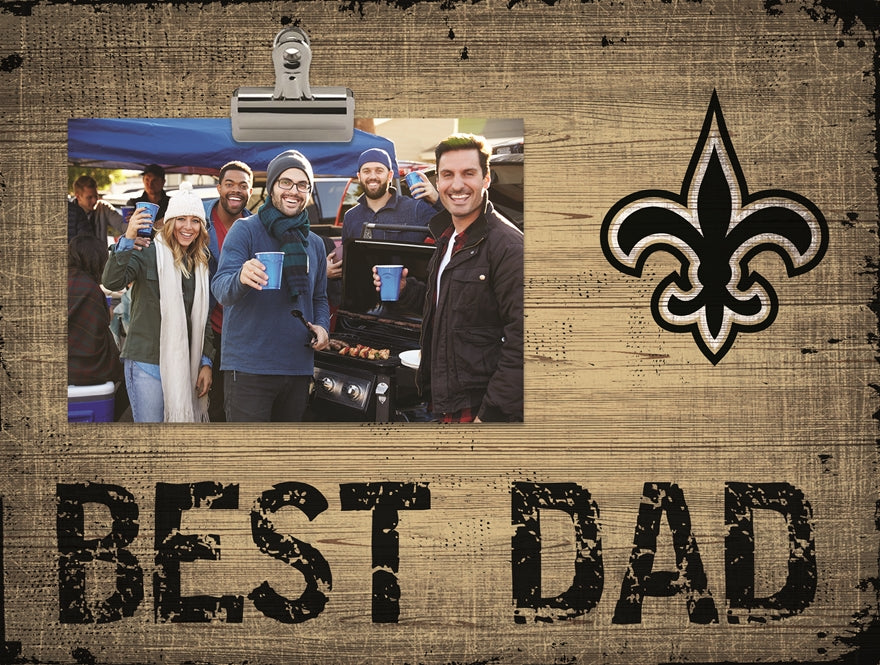 Saints Best Dad Clip Frame