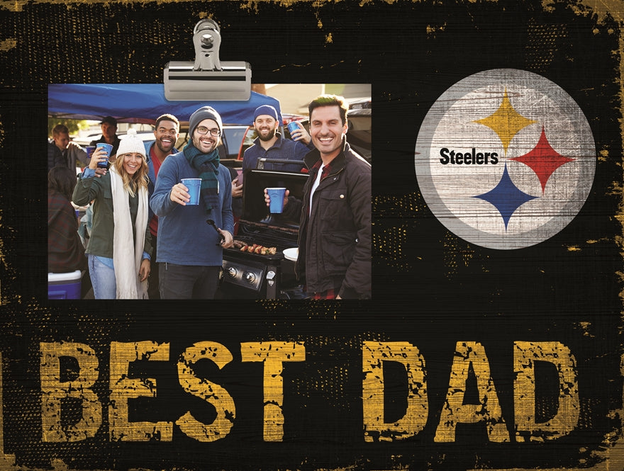 Steelers Best Dad Clip Frame