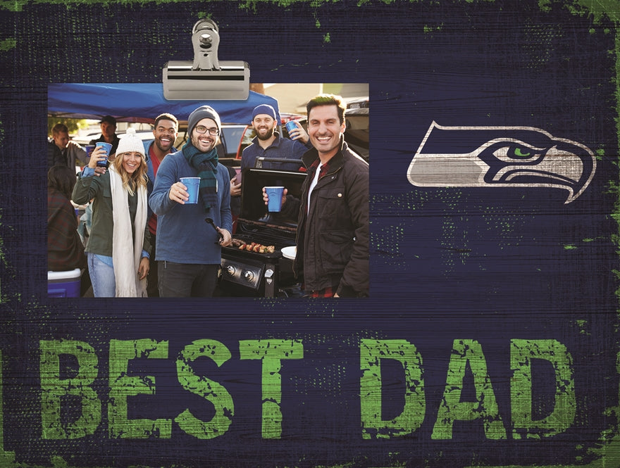 Seahawks Best Dad Clip Frame