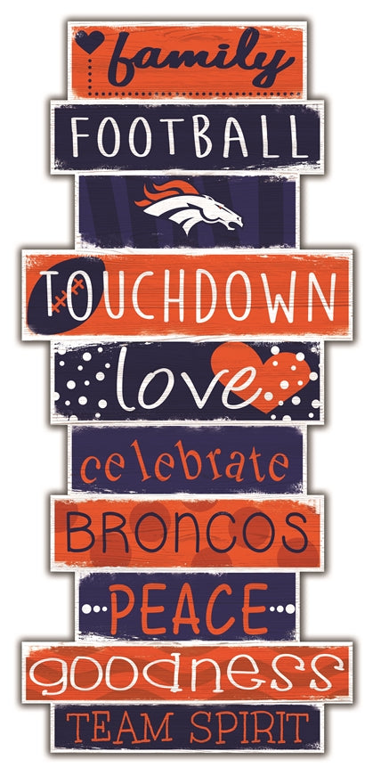 Broncos Celebrations Stack 24" Sign