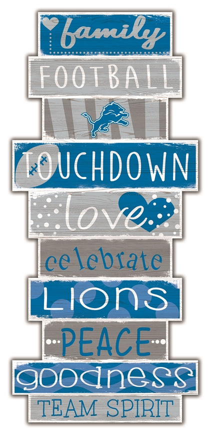 Lions Celebrations Stack 24" Sign