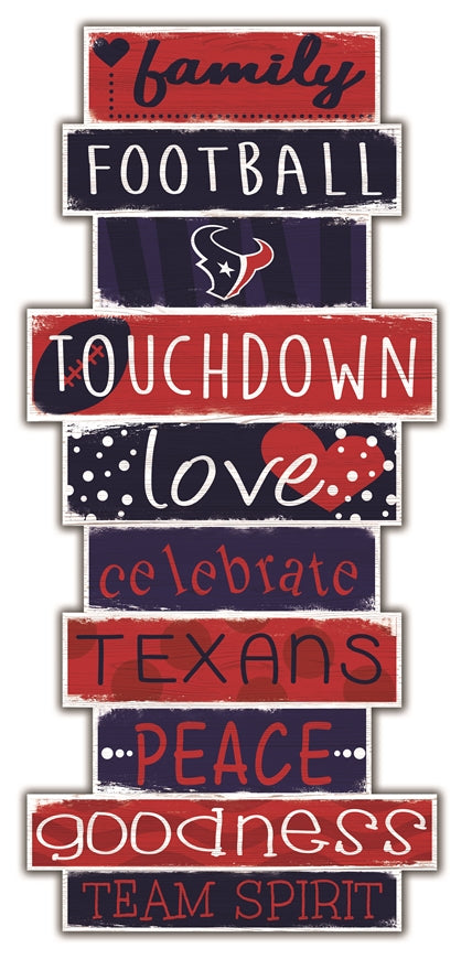 Texans Celebrations Stack 24" Sign