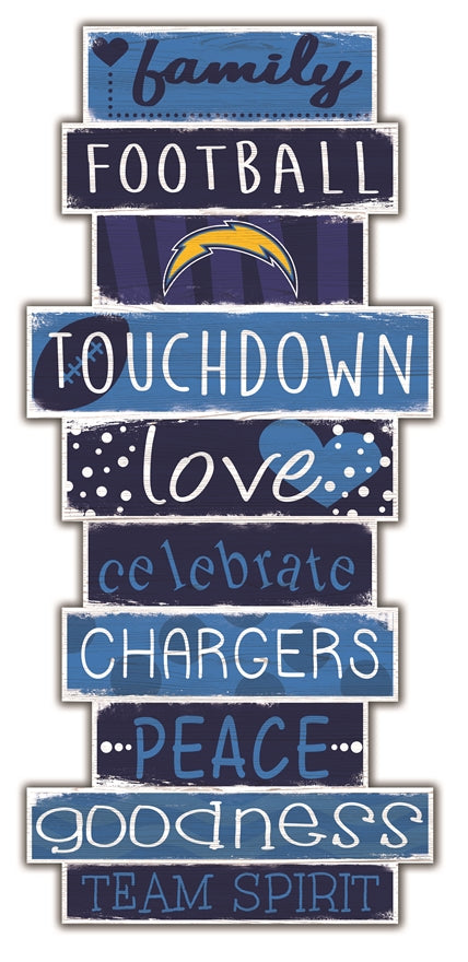 Chargers Celebrations Stack 24" Sign