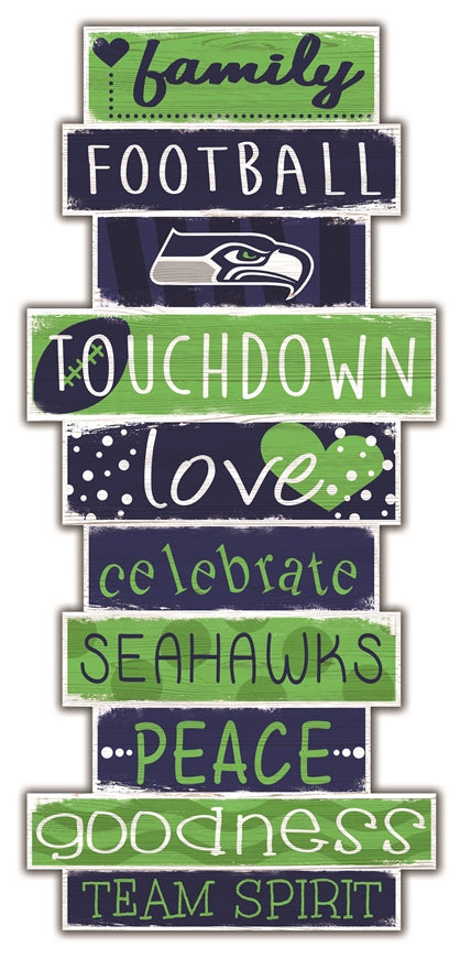 Seahawks Celebrations Stack 24" Sign