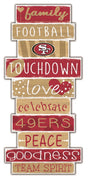 49ers Celebrations Stack 24" Sign
