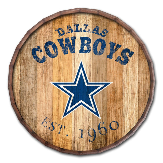Cowboys 24'' Established Date Barrel Top