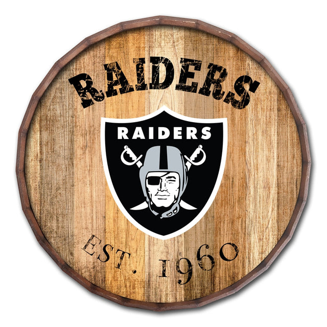 Raiders 24'' Established Date Barrel Top