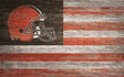 Browns 11'' x 19'' Distressed Flag Sign