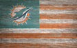 Dolphins 11'' x 19'' Distressed Flag Sign