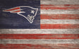 Patriots 11'' x 19'' Distressed Flag Sign