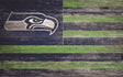 Seahawks 11'' x 19'' Distressed Flag Sign