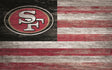 49ers 11'' x 19'' Distressed Flag Sign