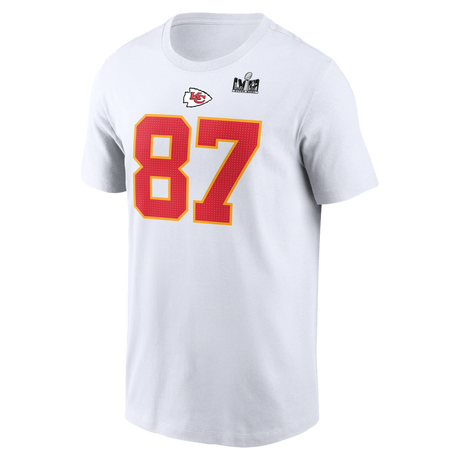 Chiefs Travis Kelce Super Bowl LVIII (58) Name and Number T-Shirt