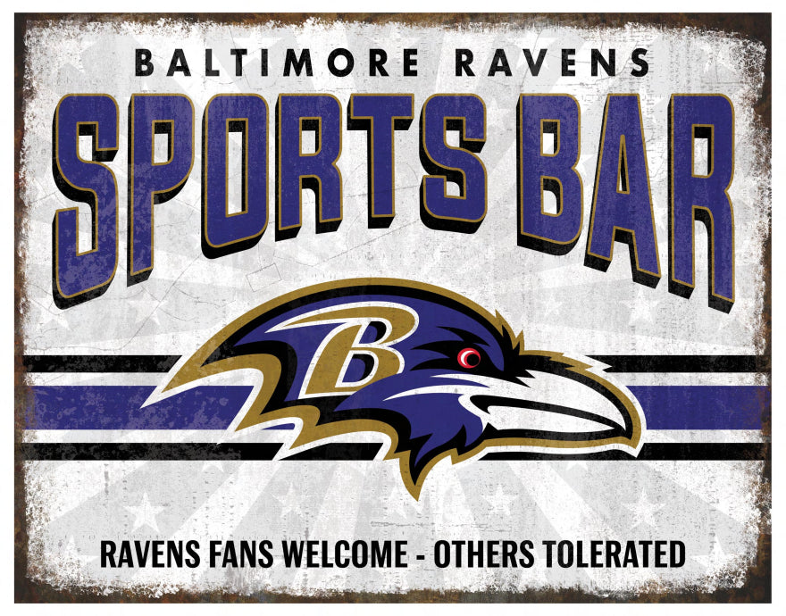 Ravens Team Sports Bar Sign