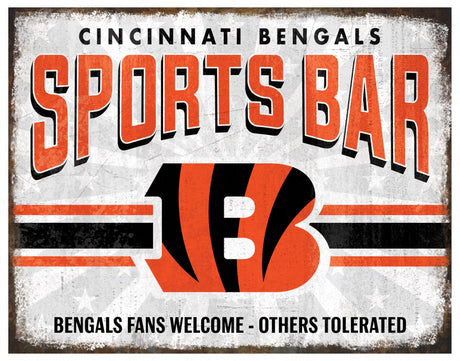 Bengals Team Sports Bar Sign