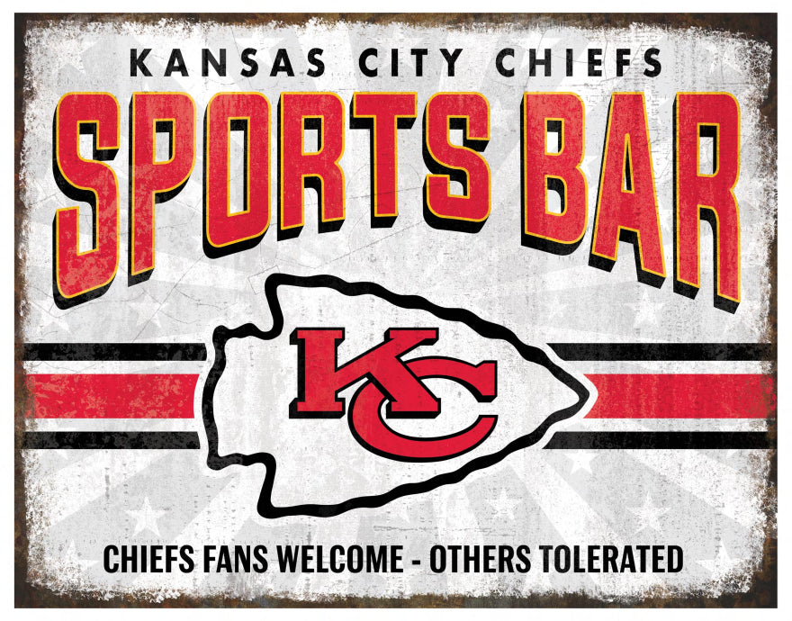 Chiefs Team Sports Bar Sign