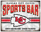 Chiefs Team Sports Bar Sign