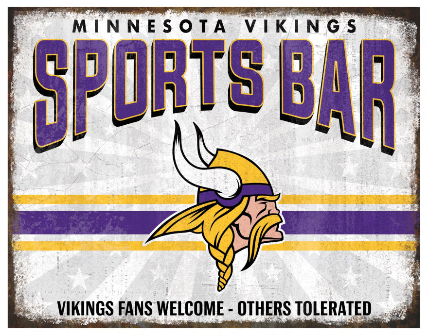 Vikings Team Sports Bar Sign